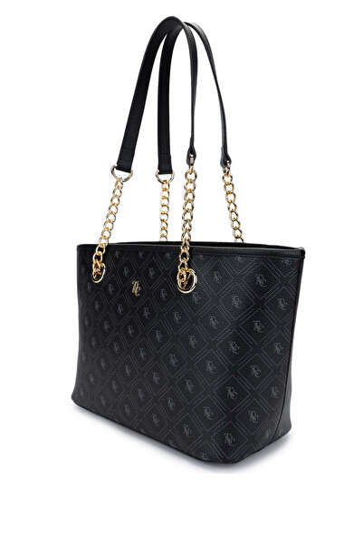 Tamer Tanca Women's Vegan Black Shoulder Bag