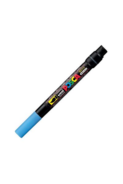UNİ-BALL Uni Posca Pcf-350 Brush Tip Painting Marker 1-10 mm Light Blue