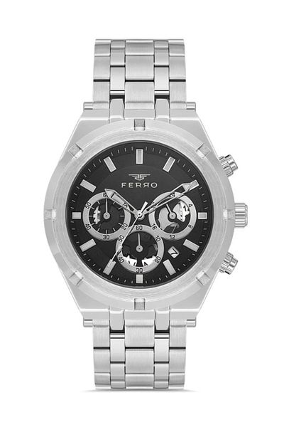 FERRO Silver Steel Cord Men's Wrist Watch FM31439A-A2