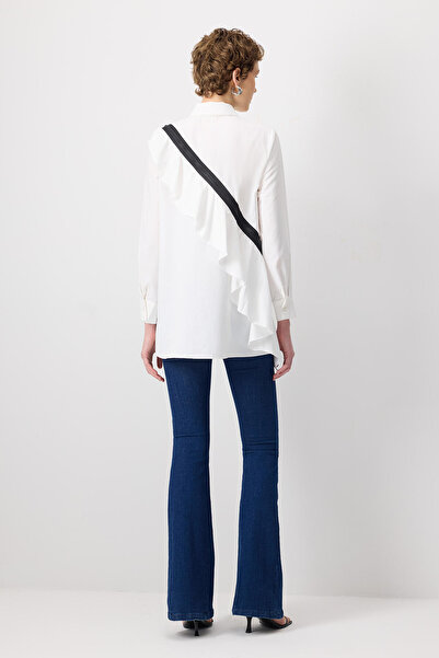 Touché Privé FERMUAR DETAYLI POPLİN GÖMLEK