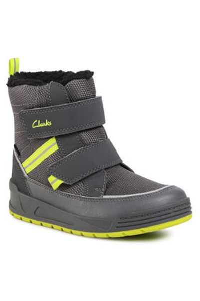 CLARKS Cizme de zăpadă pentru băieți 261535787 gri