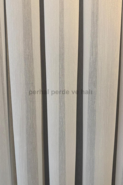 perhal perde ve halı Patternless Vakko Bamboo Plain Patterned 1-2 Sparse Pleat Tulle Curtain, Not Wrinkled Tulle Curtain with Lead on the Hem