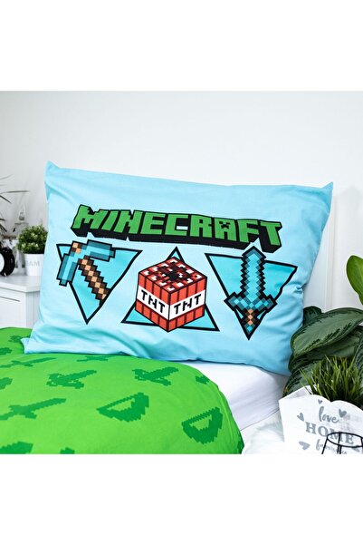 MINECRAFT 2-piece bed linen set, Duvet cover, 140x200 cm, pillowcase, 70x90 cm, Multicolor, Minecraft