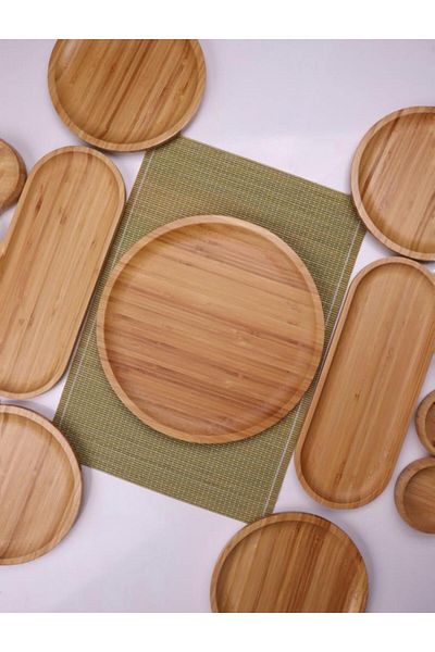 Atbyhome Bambu Harmony 15 Piece Bamboo Breakfast Set for 6 People - Breakfast Set Presentation Set