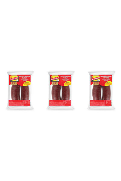 Apikoğlu Dana Parmak Sucuk 200 Gr. Üçlü Paket (TOPLAM 600 GR.)