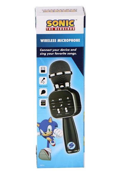 Sonic Karaoke Microphone for Kids, Bluetooth, Sonic The Hedgehog