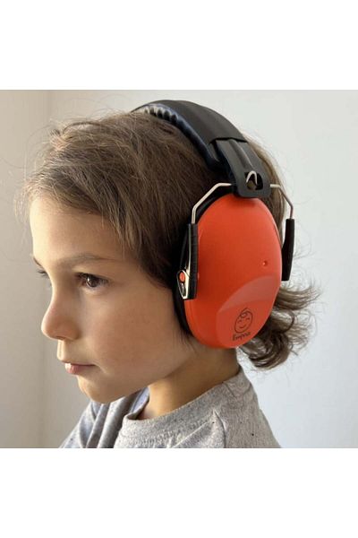 Empria Vivid Slim Kids' Earmuffs, Adjustable Model, Orange