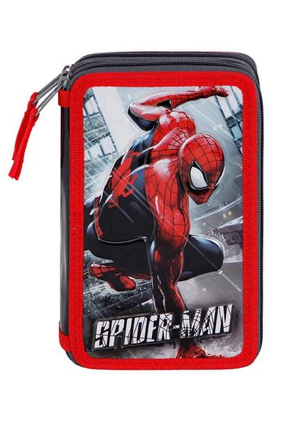 SPIDERMAN Penar Spiderman Rain, Echipat, 3 compartimente, 43 piese, 21 x 14 x 7 cm - Copie