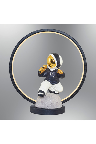 Özcan Aydınlatma 1318-4 Astronot Heykel Erkek 30.6*14*33CM SİYAH