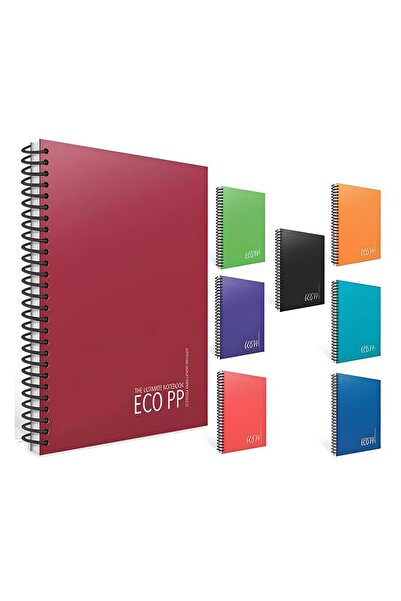 Gıpta Eco PP A4 80yp Copertă din plastic în spirală Blocnotes în carouri - 1 ...