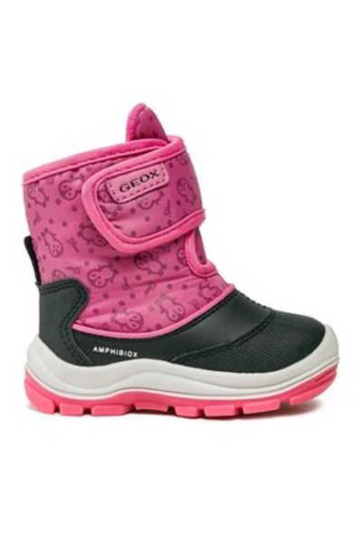 Geox girls' snow boots B263WG-0BCMN black