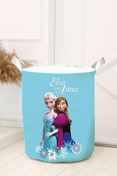 dekomingo TURCOAZ PARDOSELI ELSA ȘI ANNA COȘ DE JUCĂRII CAMERĂ COPII ȘI BEBE NOU