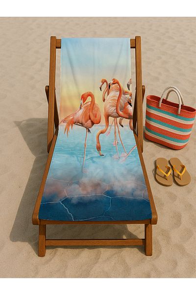 denizlicotton 80 x 150 cm Πετσέτα θαλάσσης, Πετσέτα με στάμπα, Πετσέτα θαλάσσης, Πετσέτα ξαπλώστρας