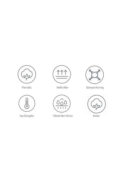 Lavint Homewear Set pijamale din lycra din bumbac cu model inimă