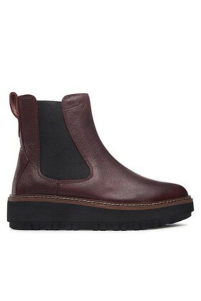 CLARKS women's Chelsea boots 261748224 red