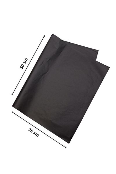 Mia Professional Black Plush Paper - 500 Pieces, 50X75 cm