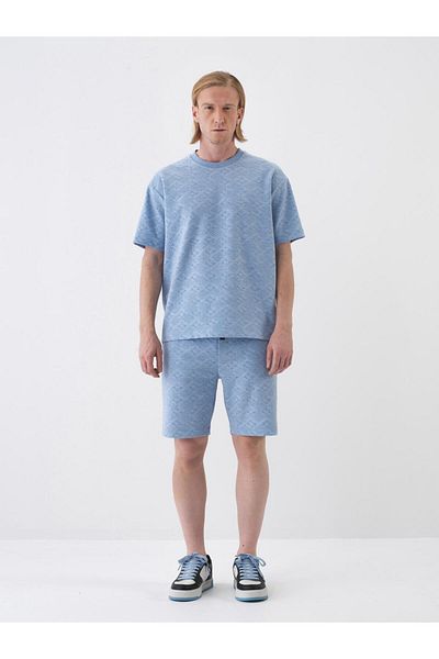 Xint Men's Blue Regular Fit T-Shirt