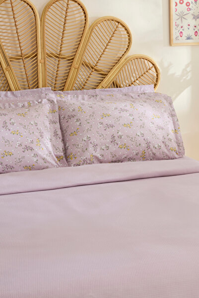 Karaca Home Noa Bamboo Single Pique Set Light Plum