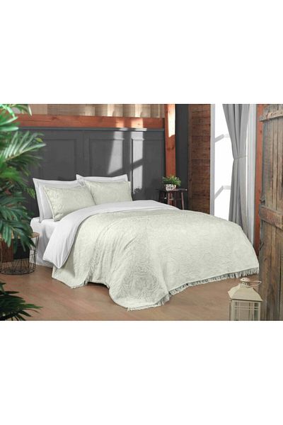 Sarev Kano Ecru Single Blanket Set