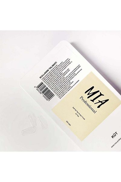 Mia Professional نصائح جل، شفافة (كتلة)، 550 قطعة في العلبة