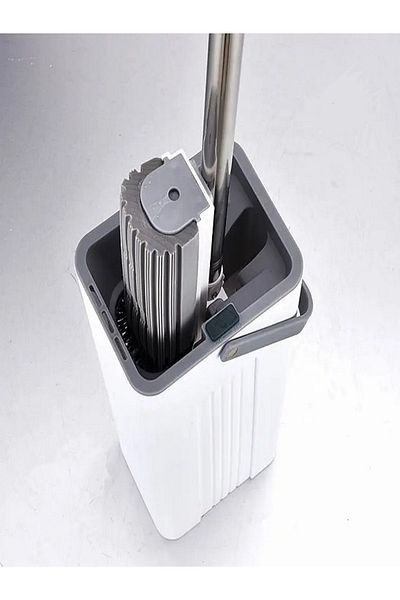 GENERAL Flat Sponge Mop with Bucket White/Grey