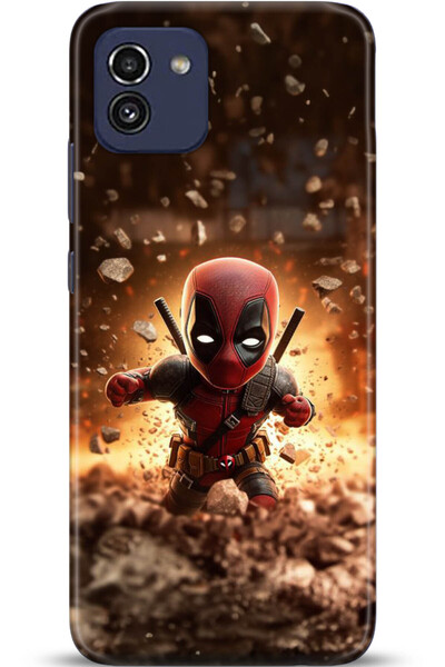 Noprin Samsung Galaxy A03 Case Hd Printed Case - Custody Series 5082