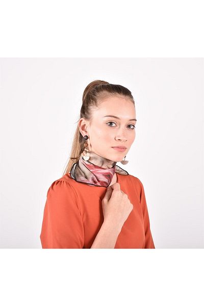 Deriderim Bandana Boldini Miss Bell cu model, colorată, multifuncțională, colorată, pătrată, 45x45