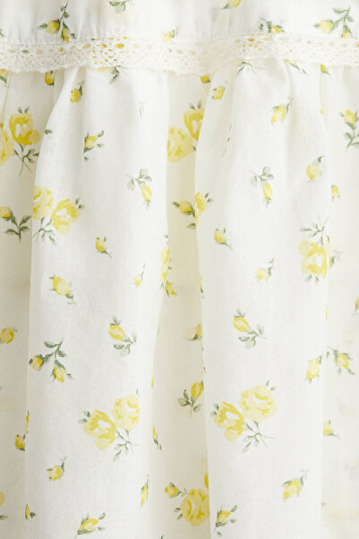 H&M Dantel Detaylı Mini Etek