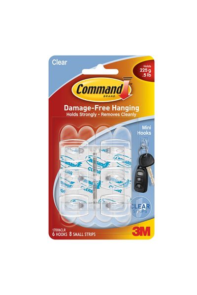 COMMAND 3M 6-Piece Mini Hook with 8 Strips