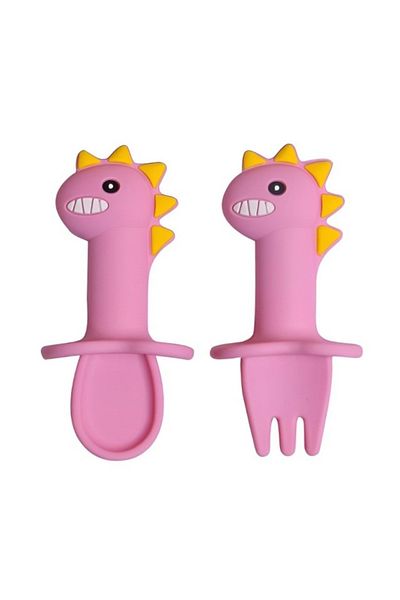 Empria Set Mini Tacamuri Diversificare Bebelusi, Silicon Alimentar, Cu Cutie Depozitare, Flexibile, Dino