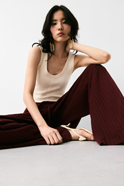 H&M Tekstüre Triko Pantolon
