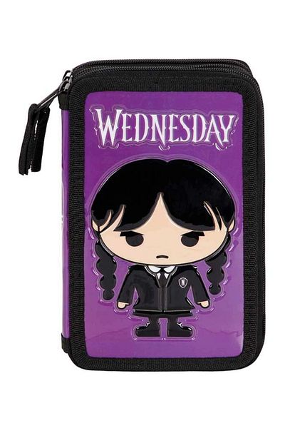 WEDNESDAY Penar Wednesday Chibi, Echipat, 3 compartimente, 43 piese, 21 x 14 x 7 cm