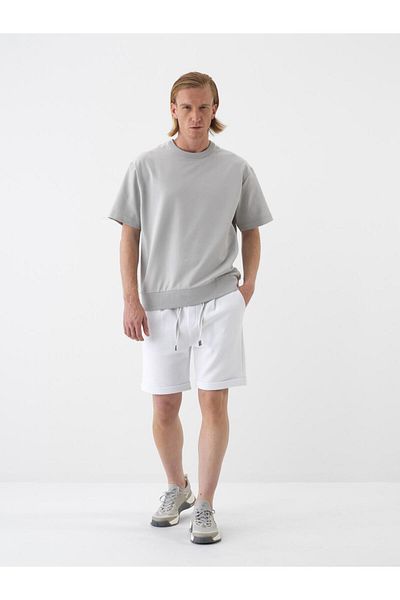 Xint Men's Gray Oversize Cotton T-Shirt