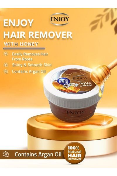 Enjoy Hair Remover with Honey 400g – Quick, Smooth Hair Removal & Long-Lasting Softness