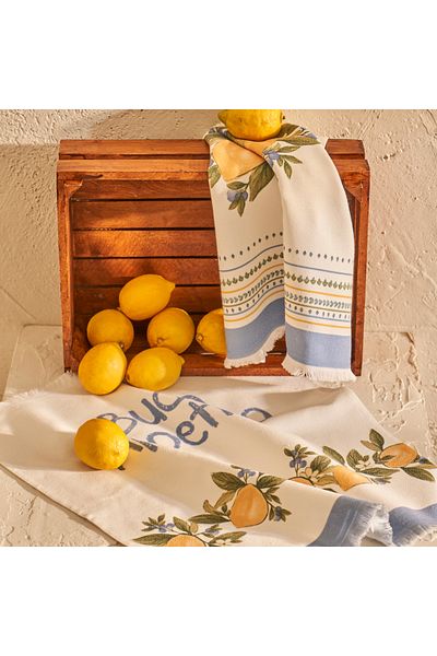 Bella Maison Lemoncello Bumbac 2 bucăți Lavetă galbenă (40x50 cm)