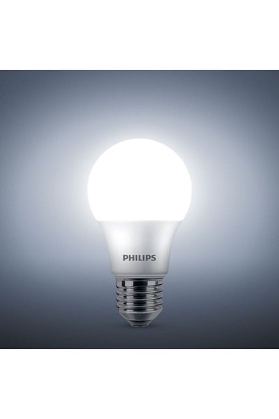 Philips مصباح LED عالي الجودة E27 Ess Gen5، توزيع ضوء متساوٍ 7 وات 6500 كلفن