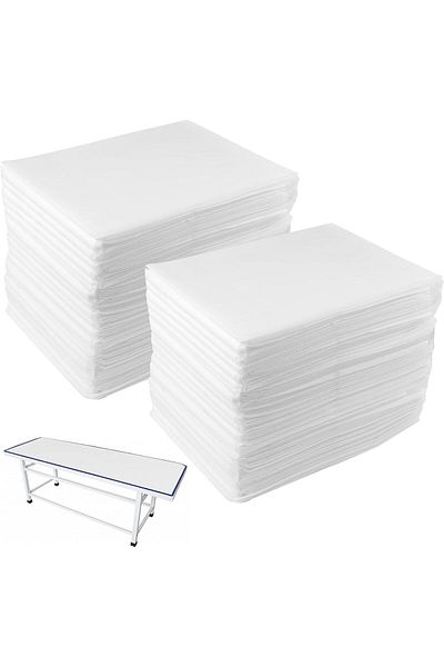 LA PERLA TECH 40 PCS Disposable Spa Bed Sheets, Waterproof Massage Table Sheet Protector, Non-Woven Fabric
