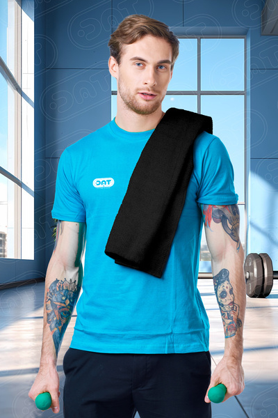 DAT35 2’li Gym Fitness Sporcu Havlu Seti 48x90 cm Hızlı Kuruyan Mikrofiber