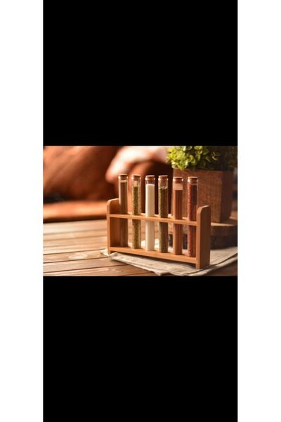 EFNAN Bambu Nilla 6'lı Tüp Baharatlık