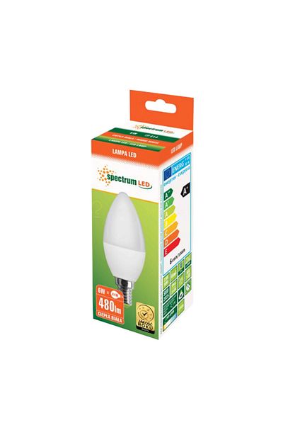 Spectrum 6W Energy-Saving Flicker-Free Lumen Candle LED Bulb