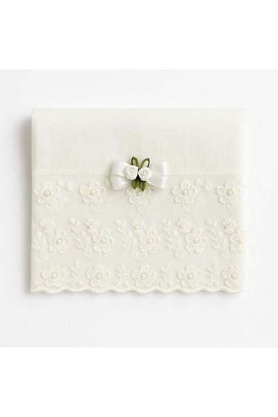 Prime Sleeks 100% Cotton Laced Hand Face Towel 4 Pieces Dowry Towel 90X50 cm