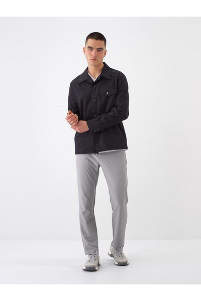Xint Men's Black Regular Fit Cotton Jacket
