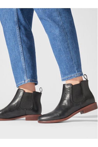 CLARKS Ghete Chelsea de damă 261119654070 Negru