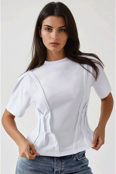 Hiccup Tricou ajustat cu gâtul rotund