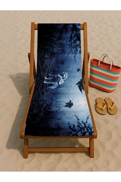 denizlicotton 80 x 150 cm Πετσέτα θαλάσσης, Πετσέτα με στάμπα, Πετσέτα θαλάσσης, Πετσέτα ξαπλώστρας