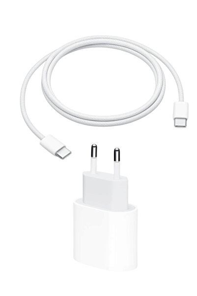 Genel Markalar Techson Type-c Şarjı Iphone Uyumlu 15 16 Serisi Hızlı Şarz Aleti(ADAPTÖR TYPE-C KABLO)