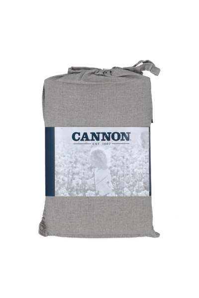 Cannon طقم غطاء وسادة من قطعتين مصنوع من القطن الفاخر المغسول بالحجر