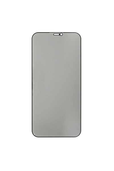 Depox Film din sticlă securizată pentru protecție compatibil iPhone 12 Pro Max, 3D, Anti-spion, negru, acoperire completă
