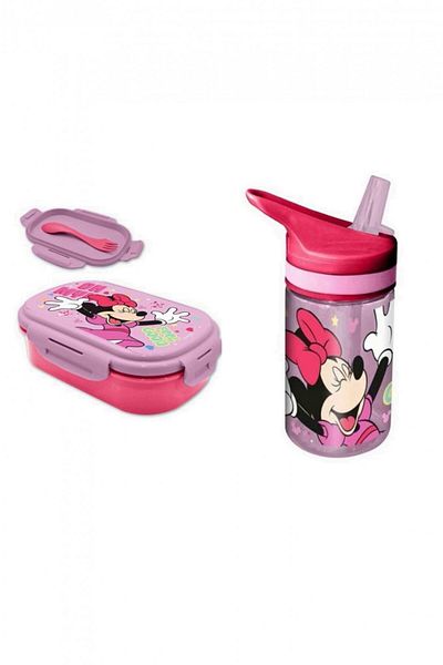 Minnie Mouse Cutie sandvis cu tacamuri si sticla de apa 400ml tritan Minnie Mouse