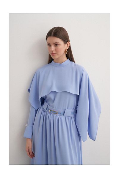 FUSHYA Double Suit with Cape Detail